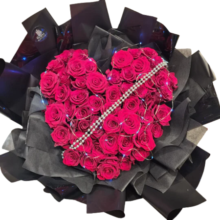 50 Red Rose Bouquet - Amazing love